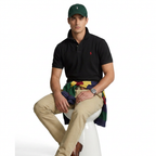Sterling Croft Signature Stripe Polo Shirt – Burgundy & Sand